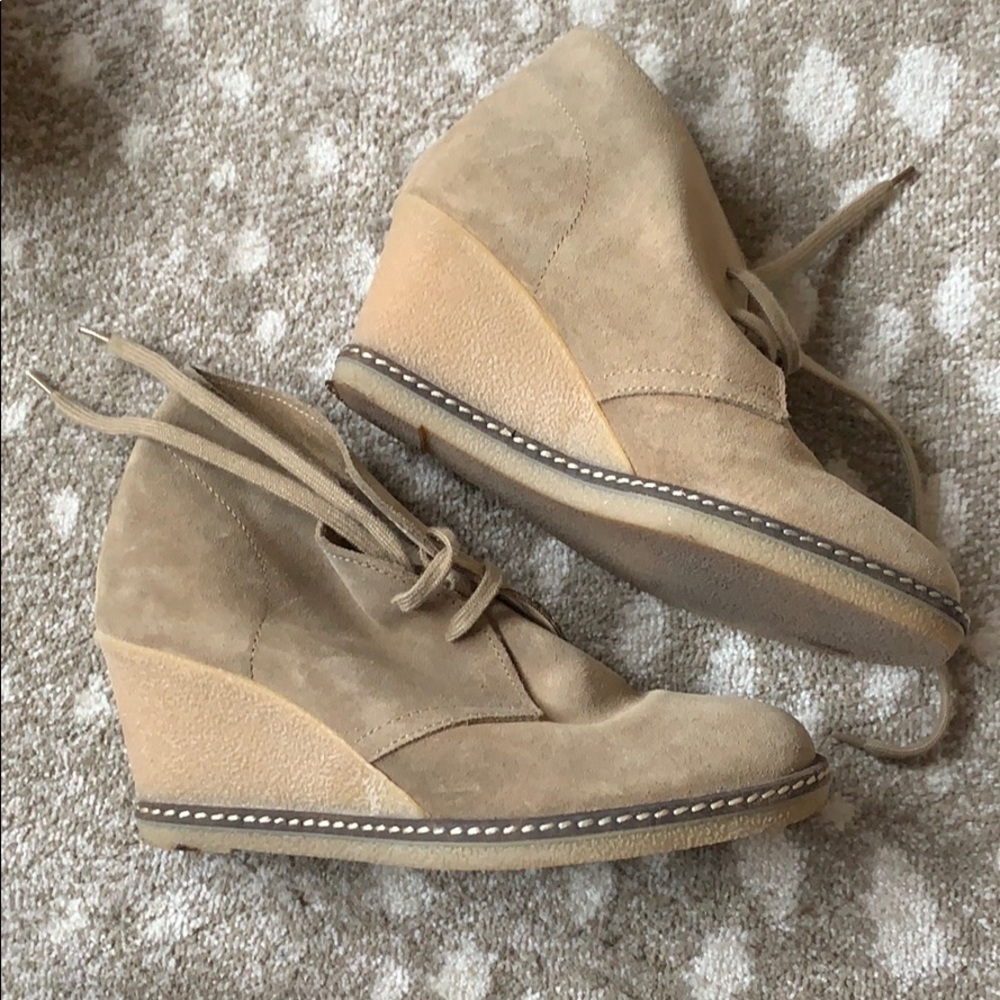 Suede Platform Booties - image 2